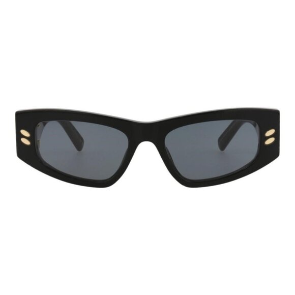 Stella McCartney Womens Cat Eye Black Black Smoke Fashion Designer Eyewear - Picture 1 of 4